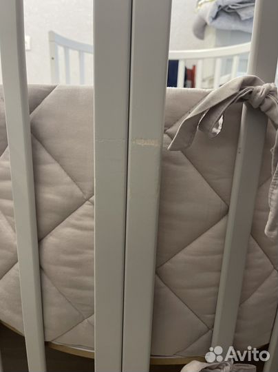 Детская кроватка трансформер с маятником