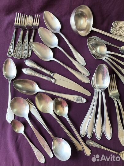 Столовые приборы мельхиор СССР