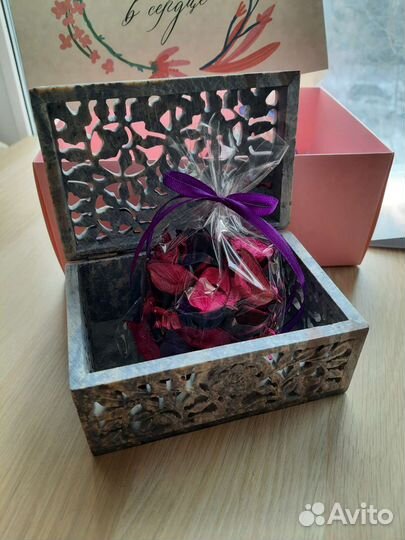 Подарочный набор, каменная шкатулка