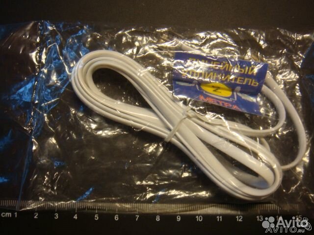 Линейный удлинитель телефон/интернет 2 м