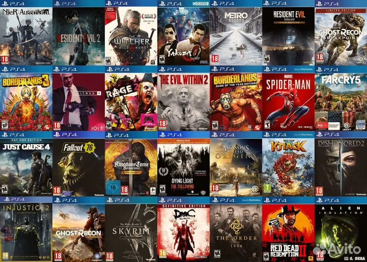 Игры на Ps4 и Ps5