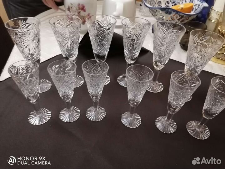 Фужеры и рюмки набор 12шт