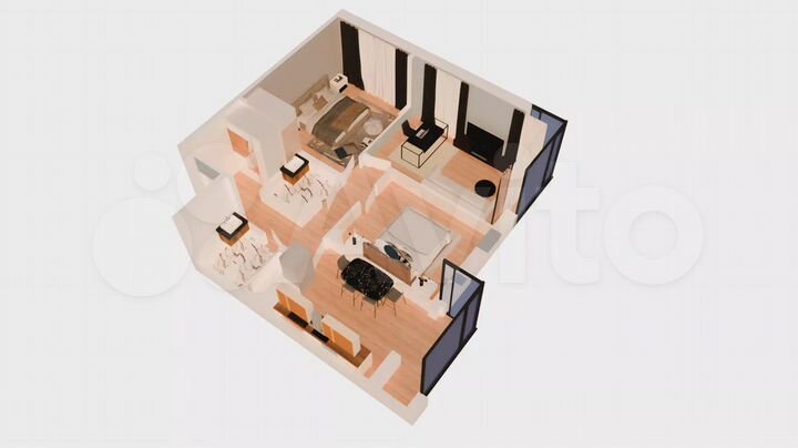 3-к. квартира, 72,5 м², 8/8 эт.