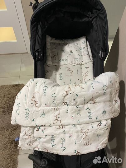 Комплект в коляску подушка матрас одеяло