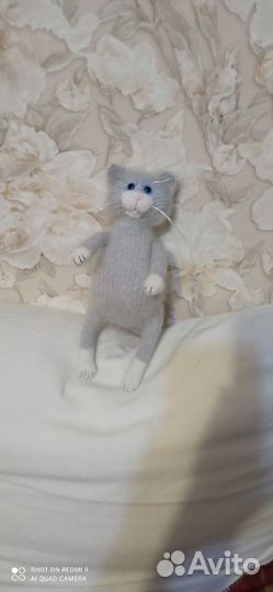 Вязаные игрушки- котики ручной работы