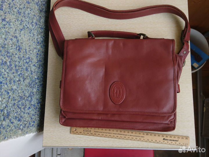 Кожаная Сумка-портфель женская