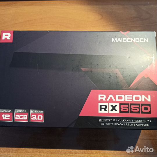 Видеокарта rx550 2gb