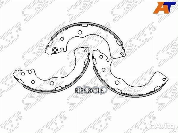 Колодки тормозные зад mazda MPV 99- ST-LB40-44