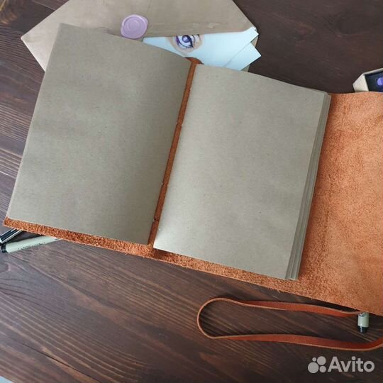 Кожаный блокнот, скетчбук