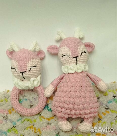 Вязаные игрушки ручной работы комфортер