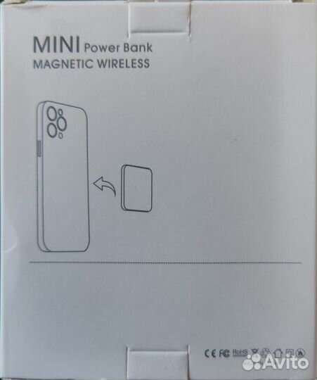 Беспроводная зарядка- power bank 2 в 1