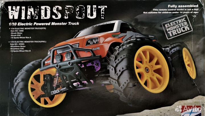Радиоуправляемая модель 1/10 4х4 очень мощный