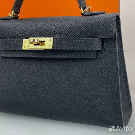 Сумка женская Hermes Kelly mini black