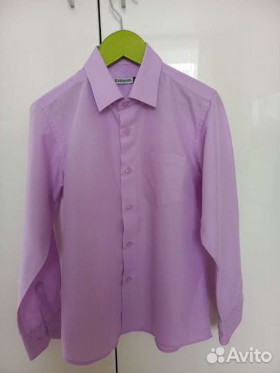 Рубашка школьная р.134-140