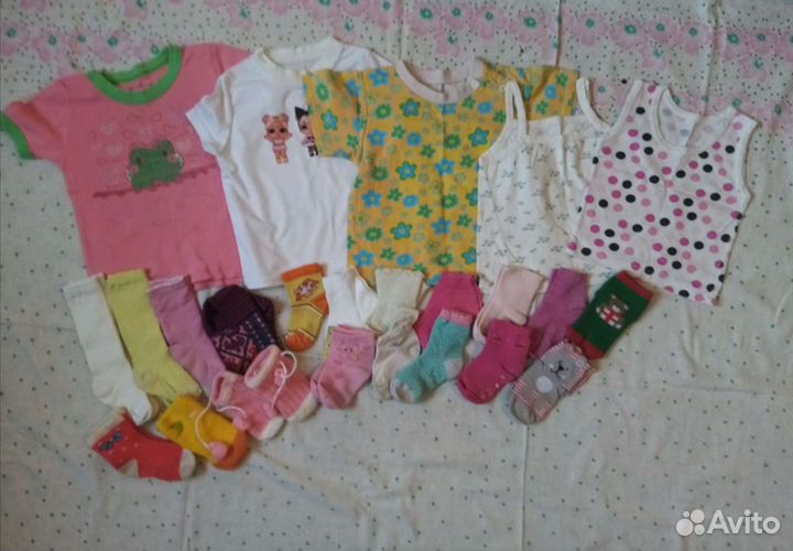 Пакет вещей для девочки с рождения 1