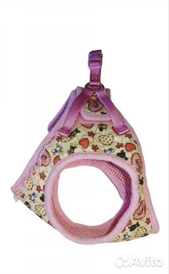 Мягкая шлейка жилетка с поводком Japan premium pet