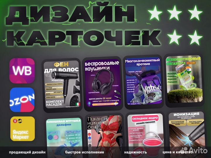 Дизайн карточек на маркетплейсах