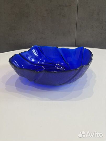 Хрусталь СССР синее кобальтовое стекло