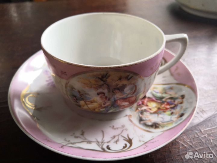 Чайная пара галантные сцены Гарднер