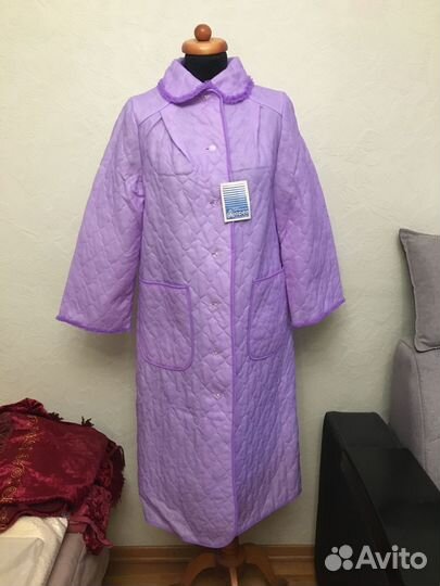 Халат стеганый, новый,этикетка, винтаж