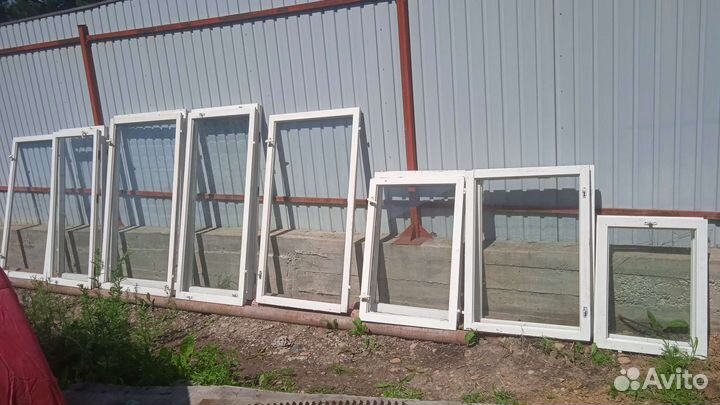 Окна деревянные со стеклом бу