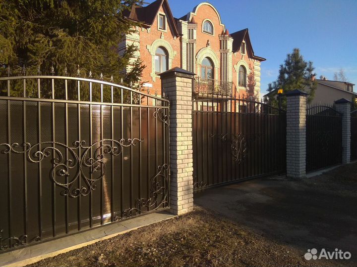 Откатные ворота Алютех