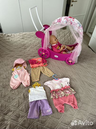 Кукла с коляской фирмы Zapf