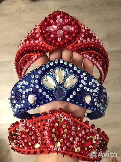 Ободок кокошник современный