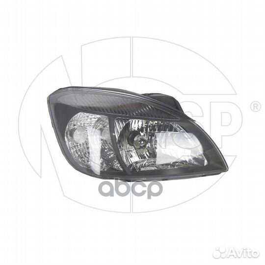 Фара головного света R (черная) KIA Rio II 05-1