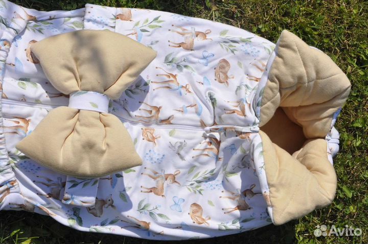 Зимний конверт на выписку для мальчика или девочки