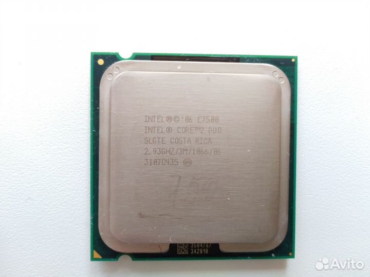 Процессор Intel core 2 duo E7500