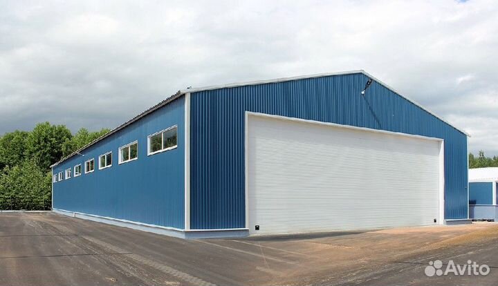 Ангары из сендвич панели