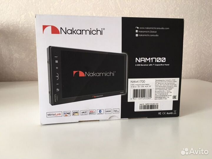 Автомагнитола Nakamichi nam1700