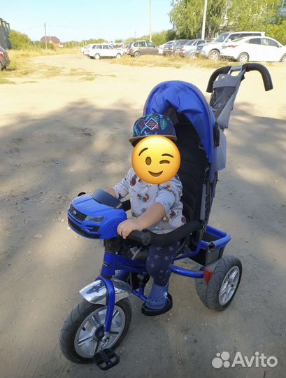 Велосипед коляска с ручкой