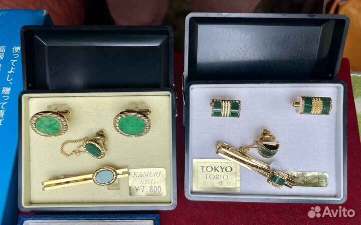 Винтажная японская и европа бижутерия, запонки