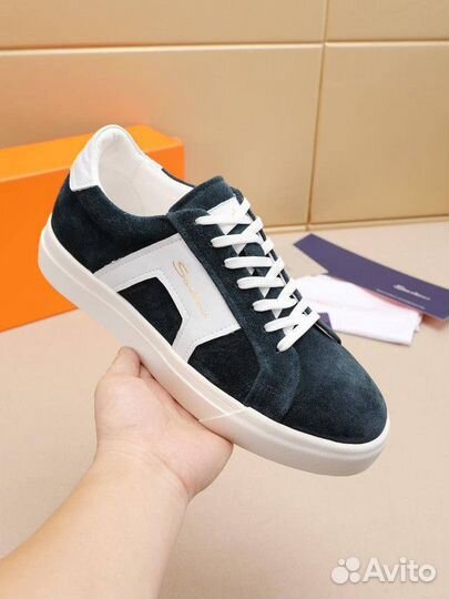 Кеды Santoni Замша