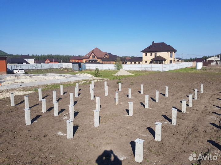 Монтаж Забивка Установка свай / Фундамент под ключ