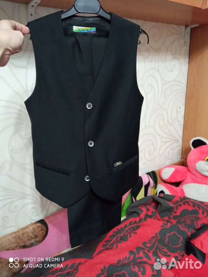 Школьный жилет+брюки для мальчика новое134