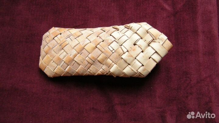 Футляр для очков и лапти из бересты, ручная работа