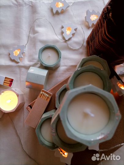 Свеча ароматическая в гипсе