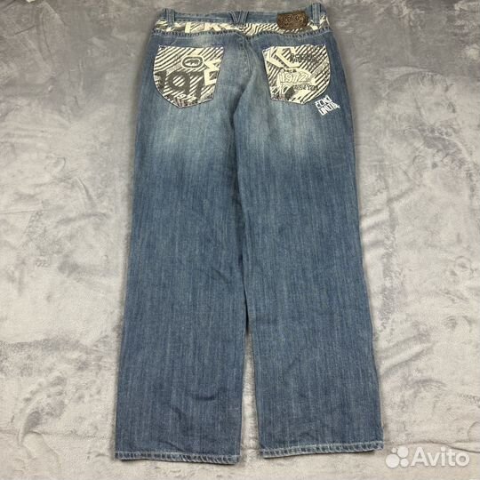 Ecko Unltd широкие рэп джинсы Y2K vintage