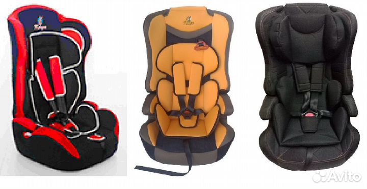 Автокресла детские от 1 до 12 лет новые