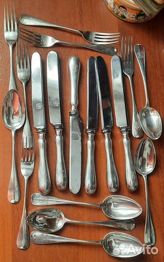 Царский серебряный набор84проба Варыпаев Хлебников