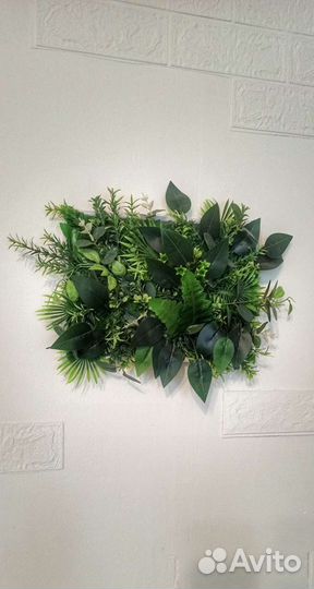 Картина с реалистичными копиями растений