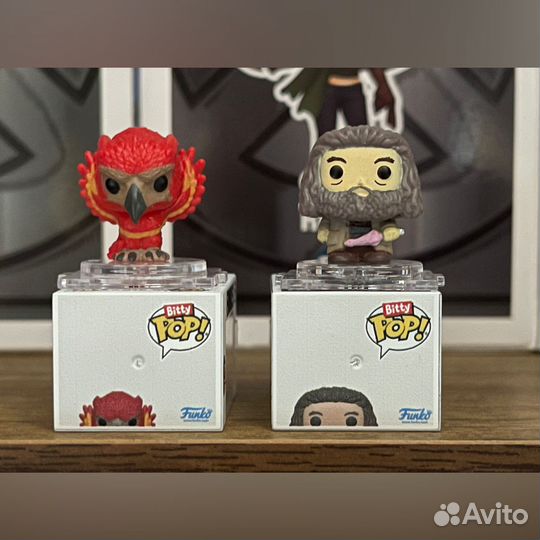 Bitty Pop. Fawkes, Rubeus Hagrid. Funko