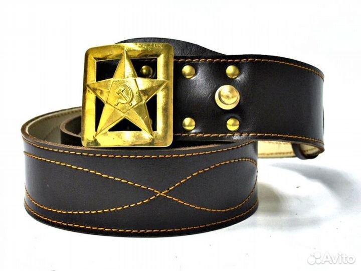 Ремень офицерский со звездой са
