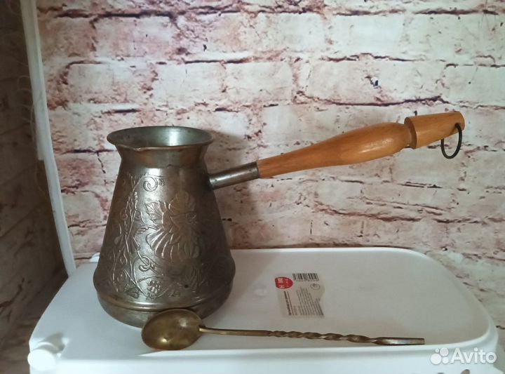Турка для кофе медная