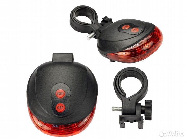 Задний велосипедный фонарь с боковыми лазерами