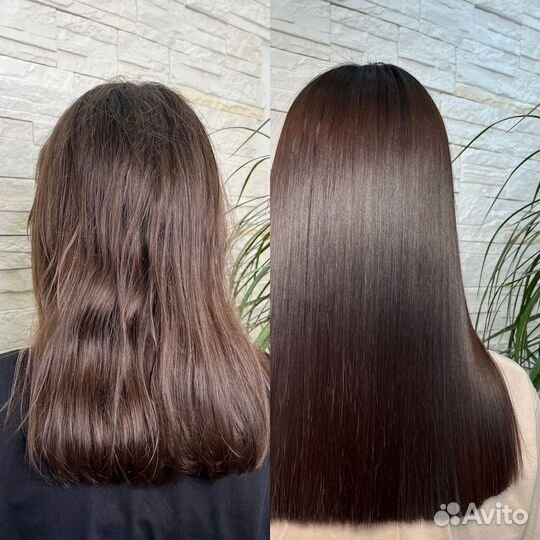 Кератиновое выпрямление волос/ботокс