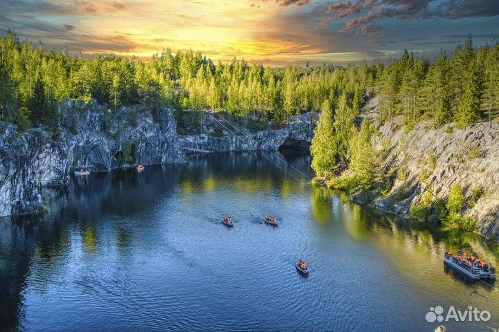 Топ места Карелии 3 Рускеала, Кижи, водопады